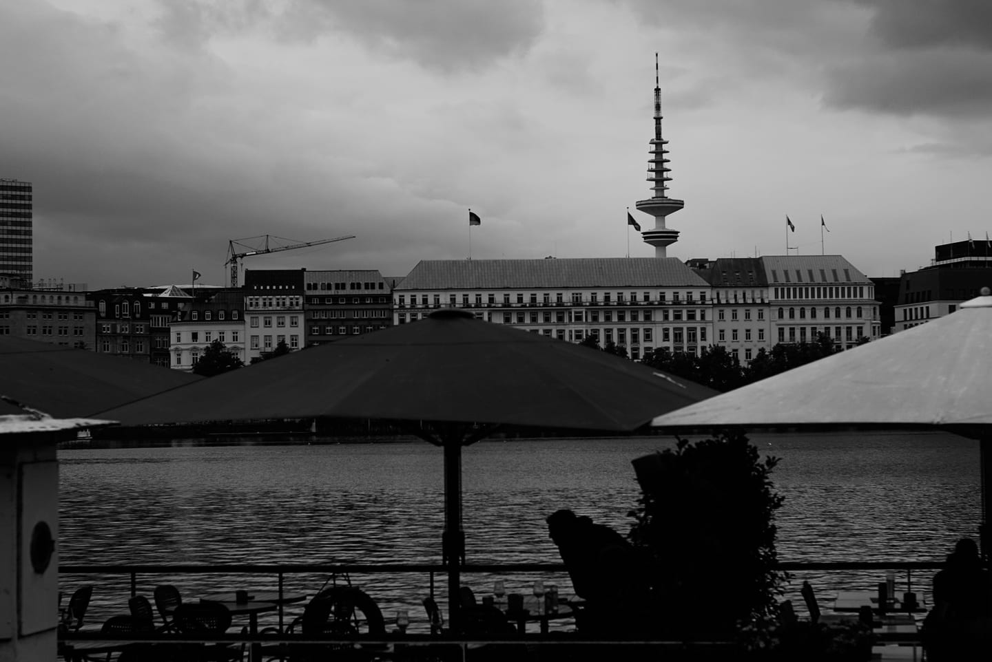 black and white photograph by mxlb, plate 04 — hamburg, germany